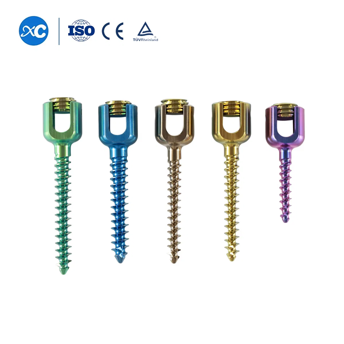 Orthopedic Spinal Internal Fixation 6.0 System Screw Polyaxial Spine Titanium Pedicle Screws
