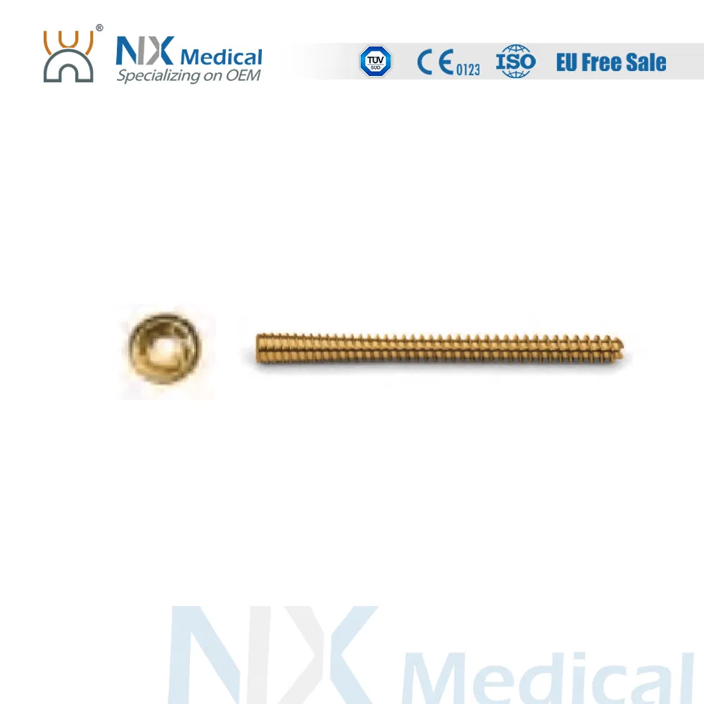 Nx Medical Orthopedic Implant Cannulated Conical Headless Compression Screw - II Metallic