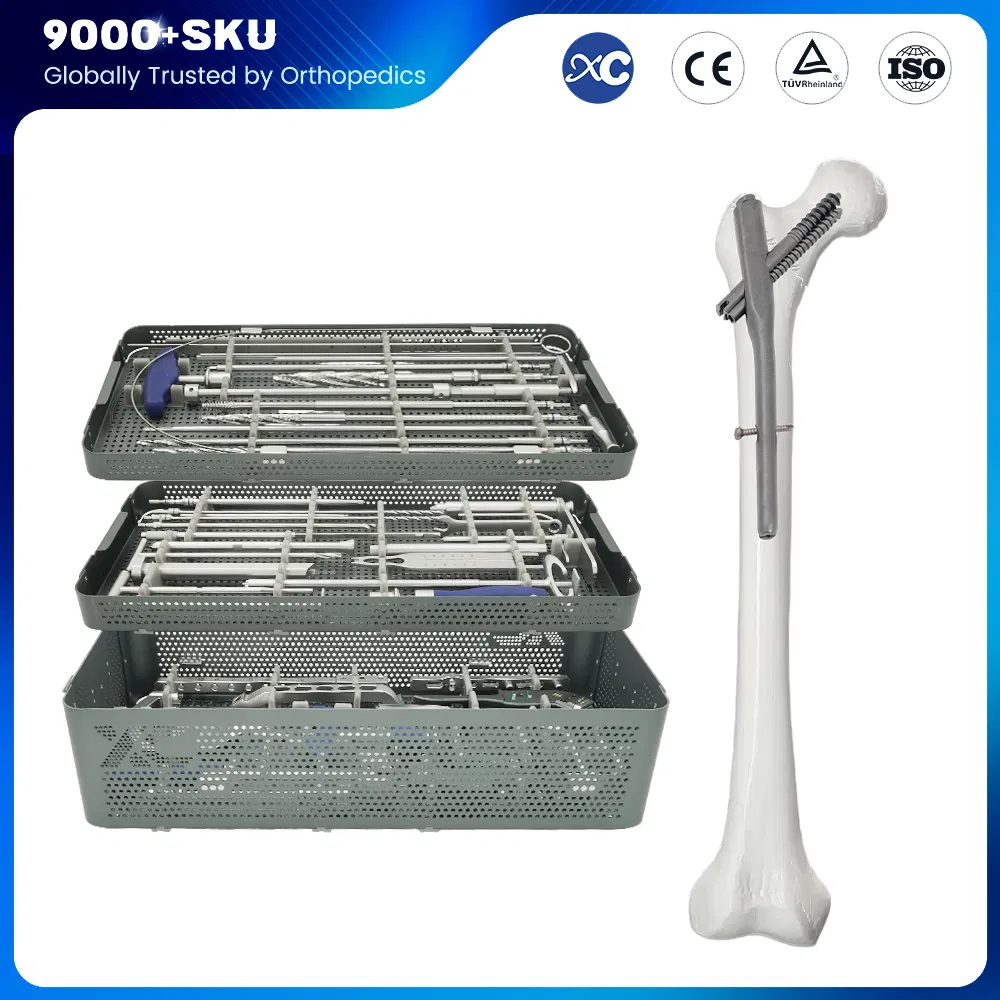 Hot Selling Medical Orthopedic Interventional Bone Surgery Intertan Intramedullary Nail Instrument Set