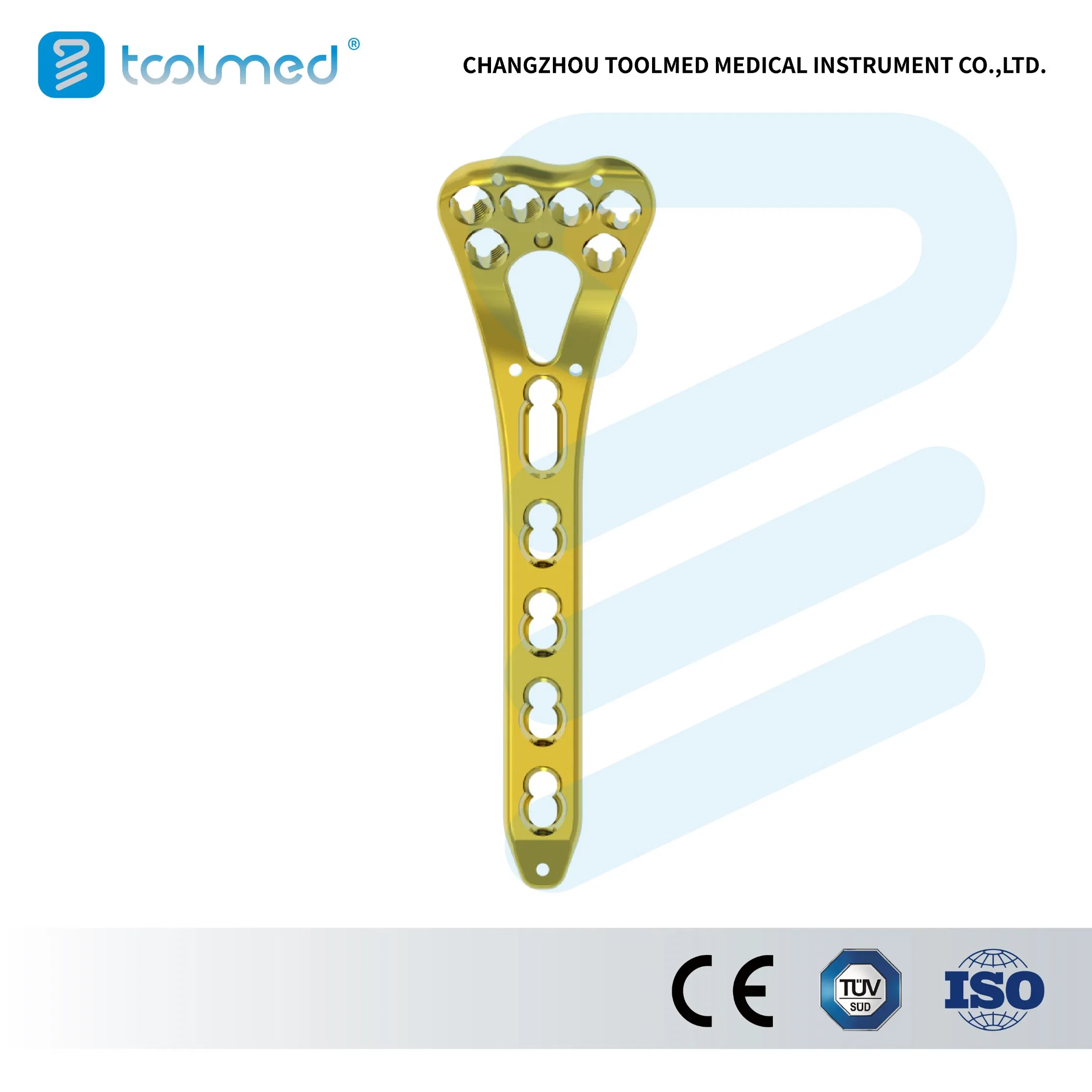 Multi-Axial Distal Radius Plam Locking Titanium Plate Volar Locking Compression Bone Plate (VA)