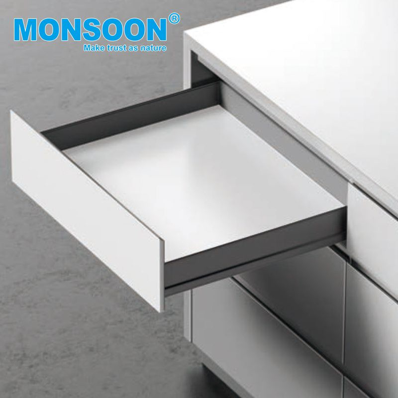 Furniture Kitchen Cabinet Metal Zinc Plated Legrabox Drawer Ruuner Slides Aluminum Drawer Systems for Kitchen Furniture Drawer Boxes