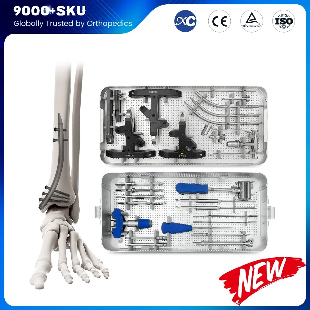 CE &amp; ISO Orthopedic Implants Trauma Expert Retrograde Tibial Intramedullary Nail Instrument Set