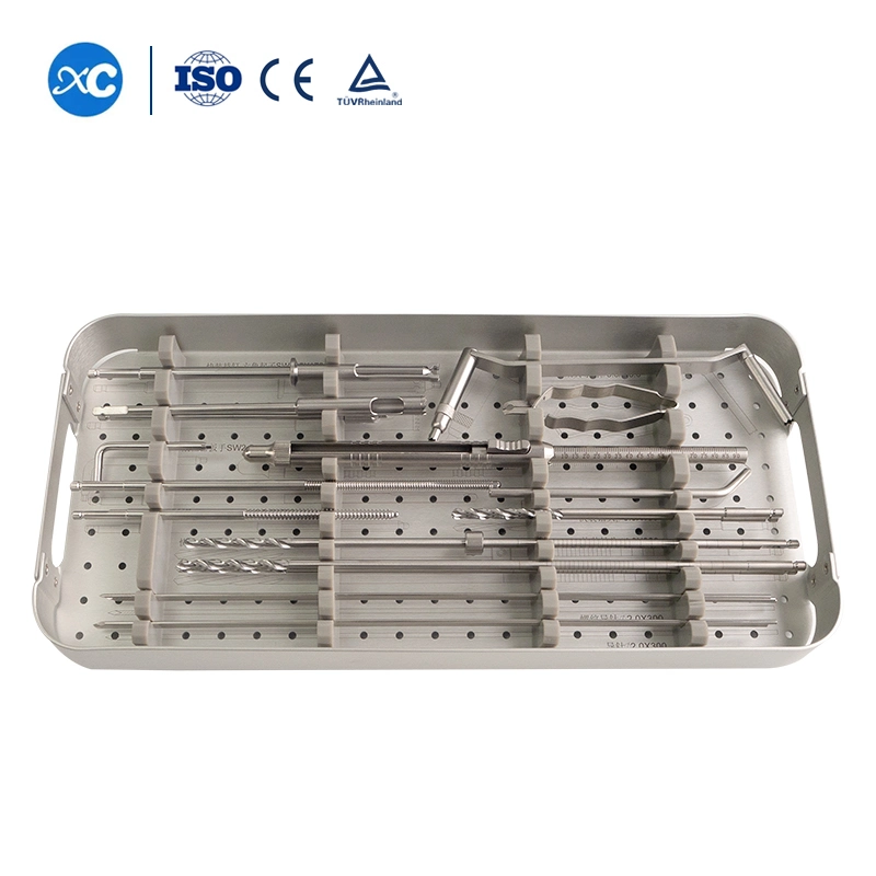 Orthopedic Surgical Ao Model Large &amp; Small Fragment Locking Bone Plate Instruments Set