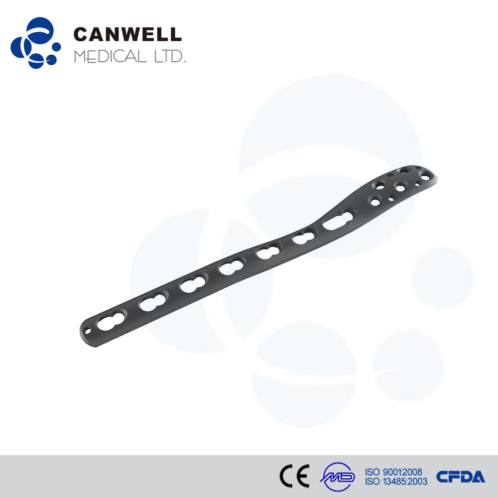 Canwell Orthopedic Titanium Distal Fibular Fracture Locking Plate, Osteosynthesis Fibula Plate