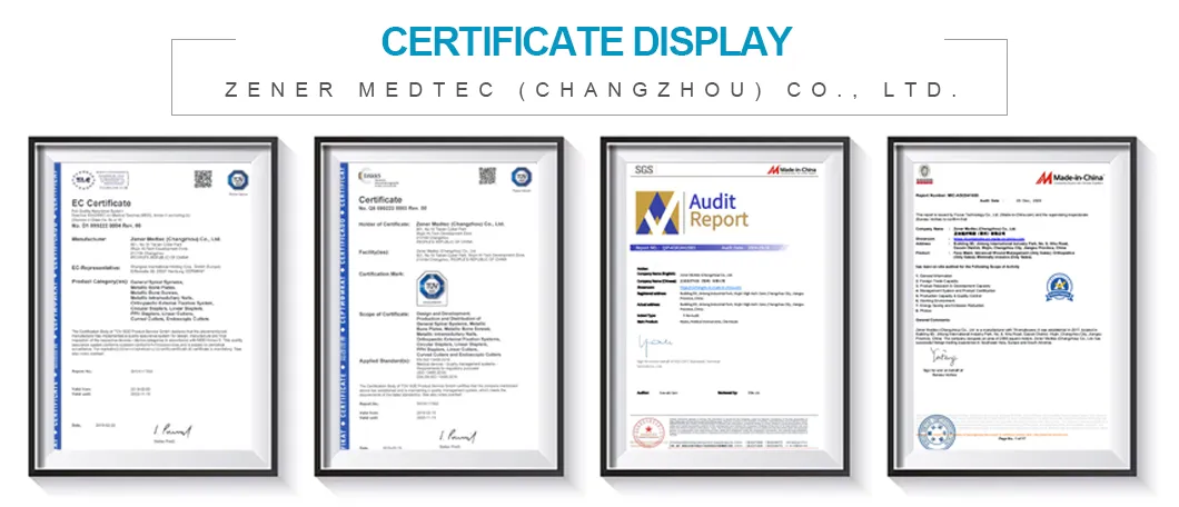 CE and ISO Certifications