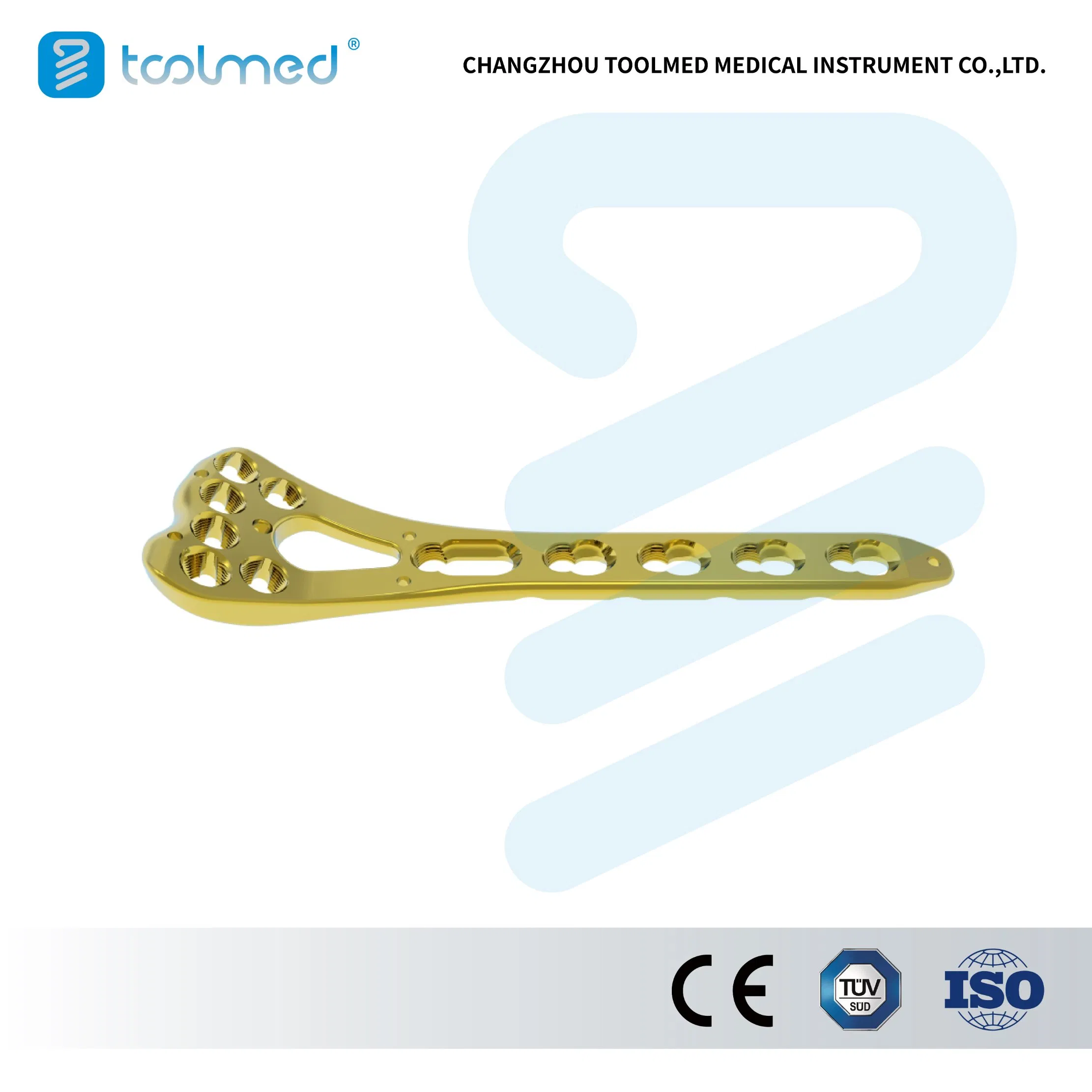 Multi-Axial Distal Radius Plam Locking Titanium Plate Volar Locking Compression Bone Plate (VA)