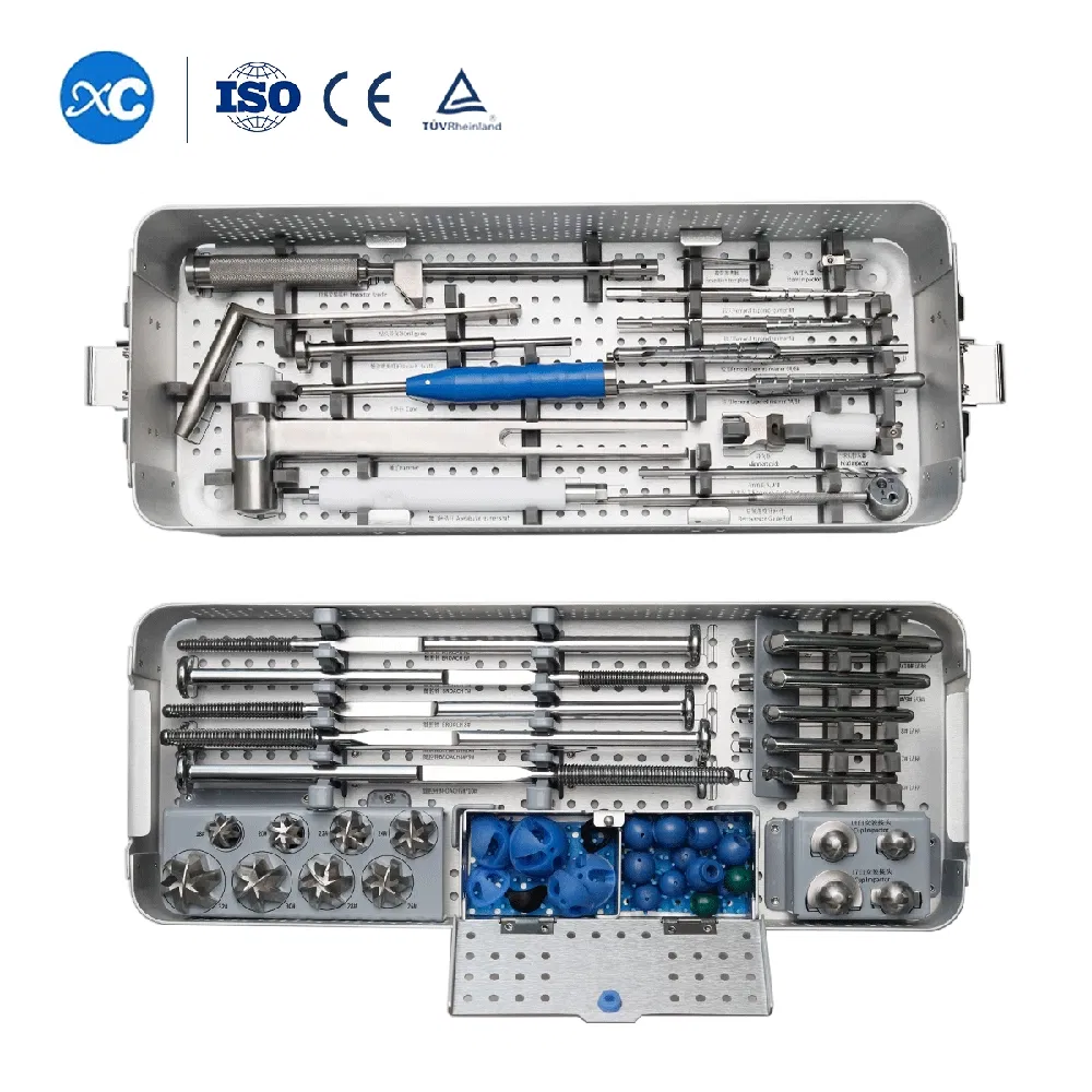 Stainless Steel a Type Total Hip Prosthesis Joint Replacement 4#-10# Instrument Set Veterinary Orthopedic Surgical Implants