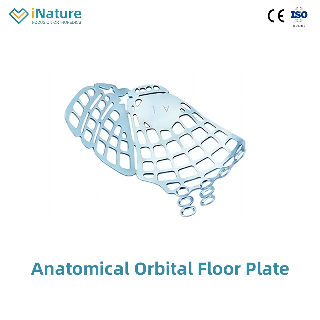 Maxillofacial Internal Fixation System Anatomical Orbital Floor Plate Orthopedic Implants