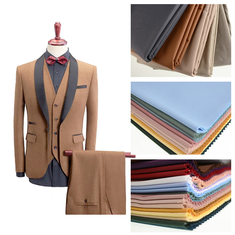 Elegant Men's Wedding Attire for Groom Formal Business Suit Fabric