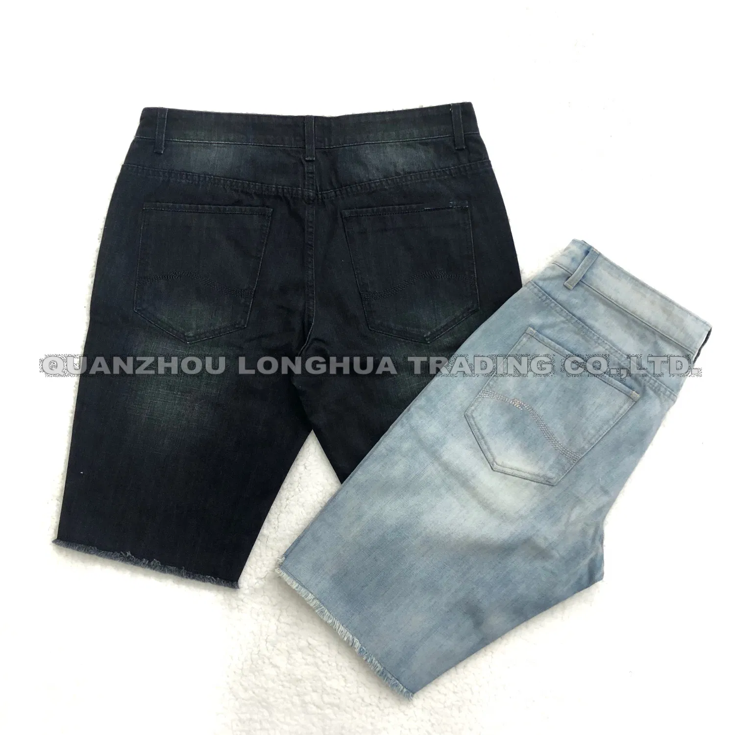 Men′ S Boy′ S Denim Jeans Shorts Apparel Trousers Kids Wear New Fashion Cotton Indigo