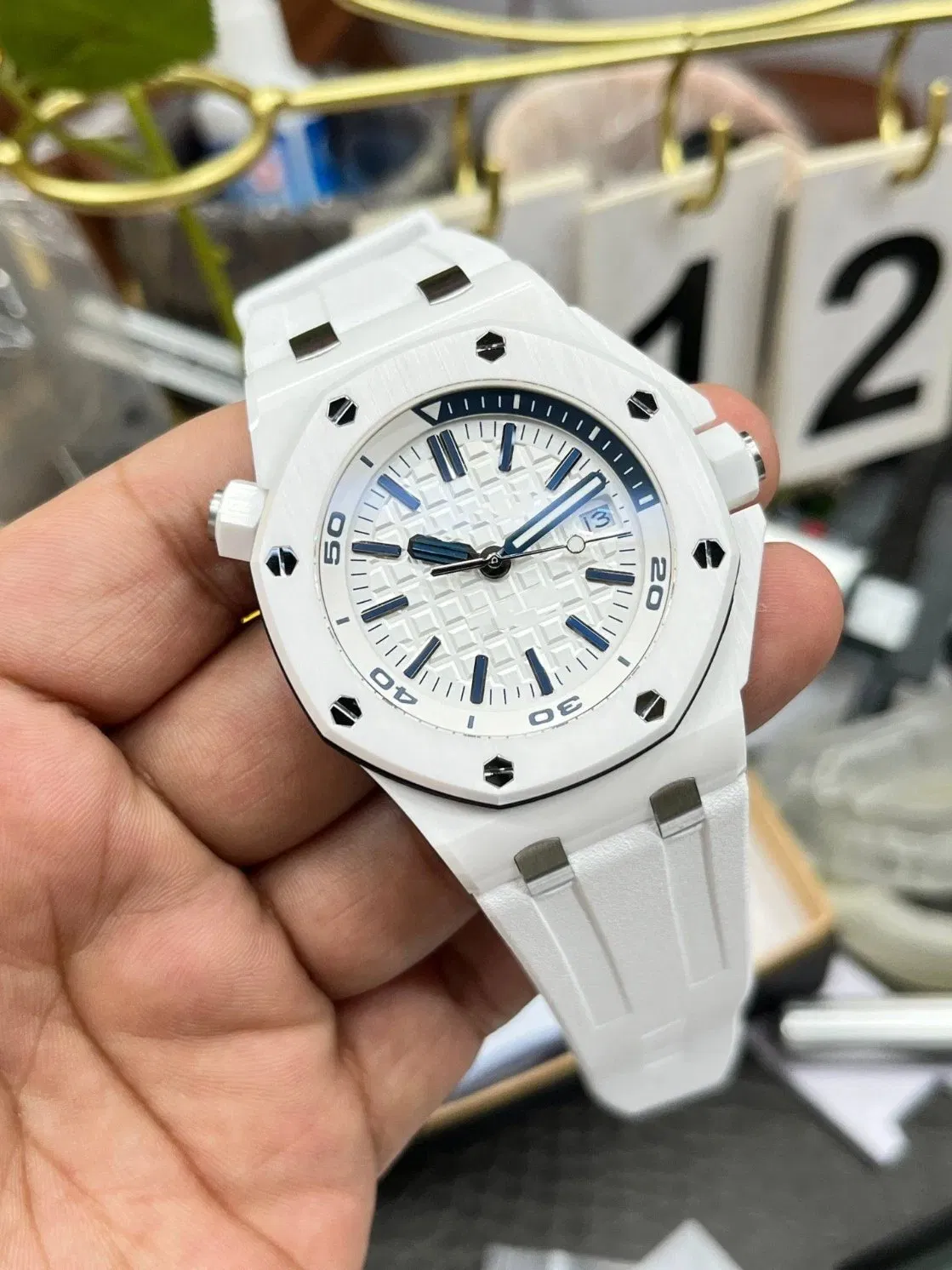 Top Factory Ap Moon Phase Super Clone AAA 1: 1 Replication Swiss Movement Designer Men's Luxury Watch