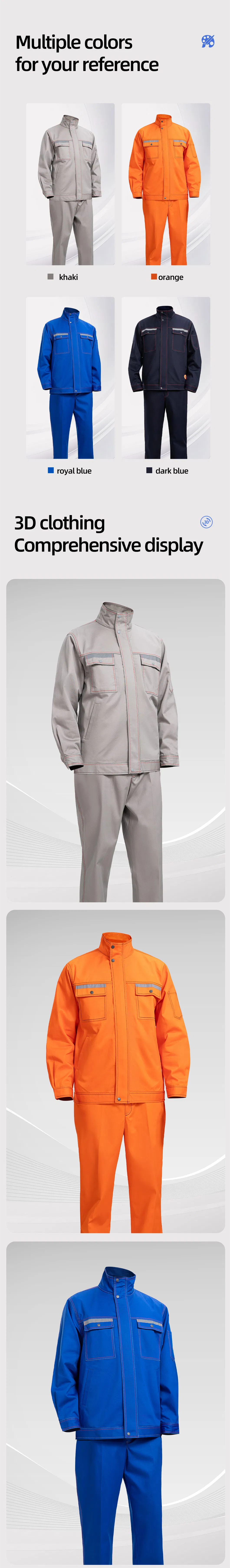 Fr Work Clothing for Men Custom Logo Size 100% Cotton Flame Retardant Workwear Overalls