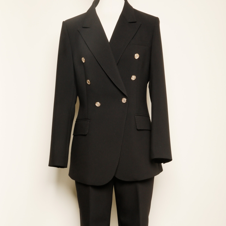 Designer Collection Double-Breasted Formal Professional Suit for Women Office Wear