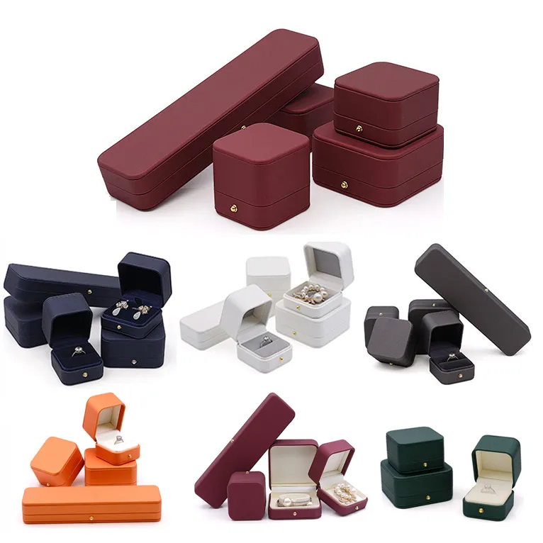 Wholesale High-End Flip Fashion PU Leather Velvet Jewelry Storage Watch Packaging Collection Packing Watch Boxes