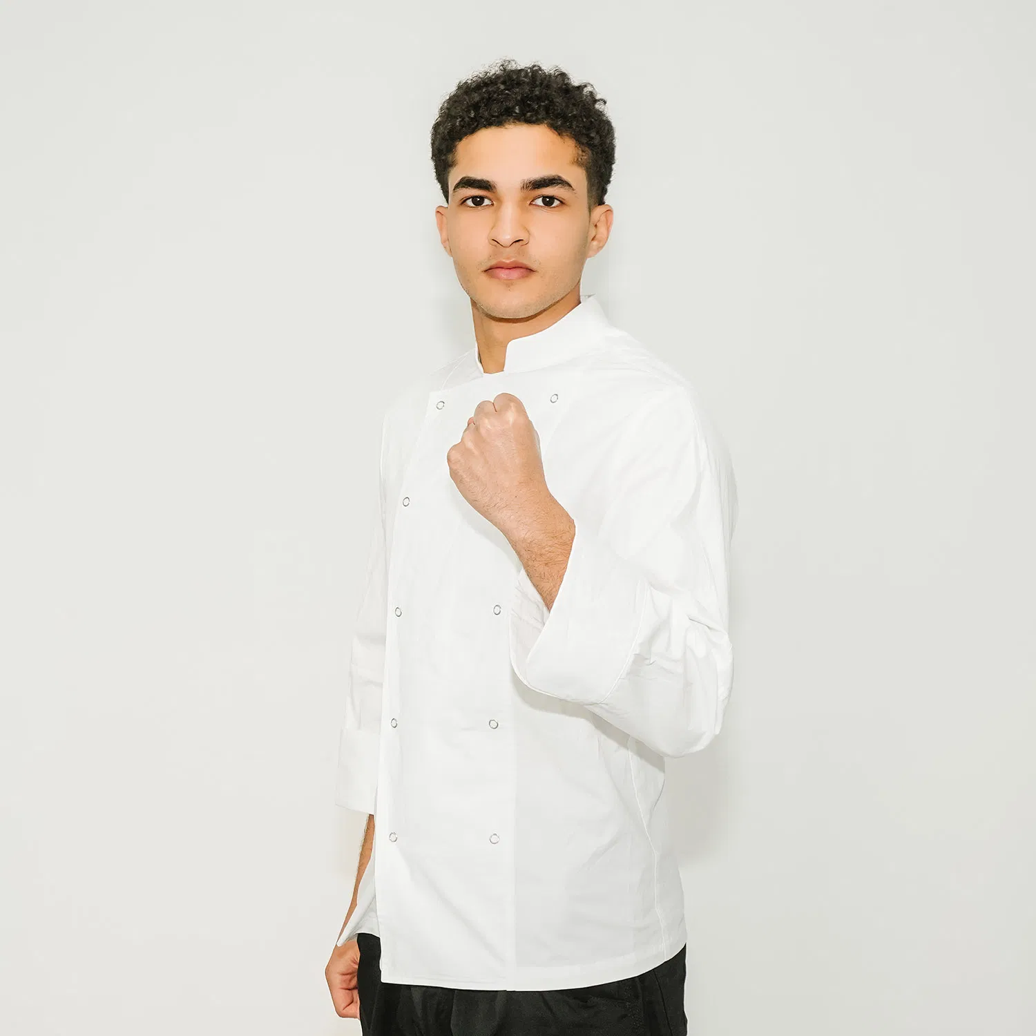 Export-Quality White Chef Coat Unisex Kitchen Workwear Bulk Supply Available