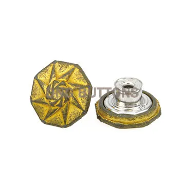 Vintage Red Copper Denim Fasteners for Fashion Apparel