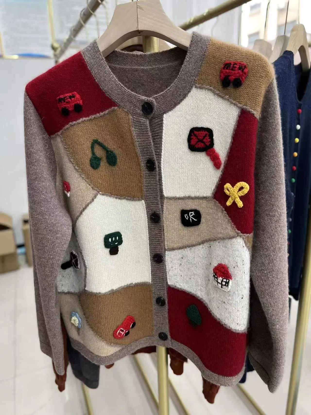 China Wholesale Fashion Cardigan Sweater Knitwear Sweater for Women