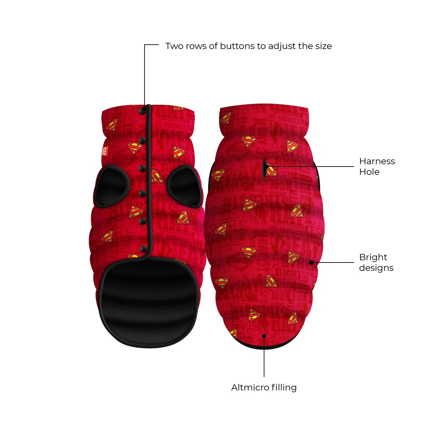 Customized Fashionable Durable Dog Clothes All Sizes Multi-Color Options