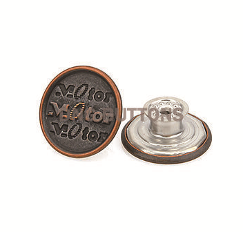Vintage Red Copper Denim Fasteners for Fashion Apparel