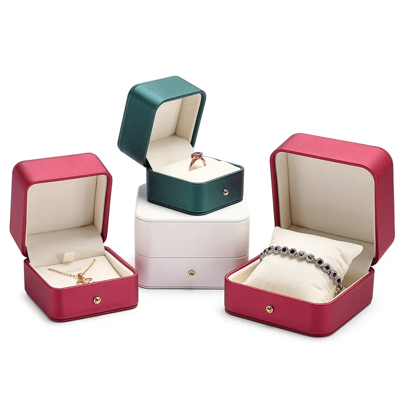 Wholesale High-End Flip Fashion PU Leather Velvet Jewelry Storage Watch Packaging Collection Packing Watch Boxes
