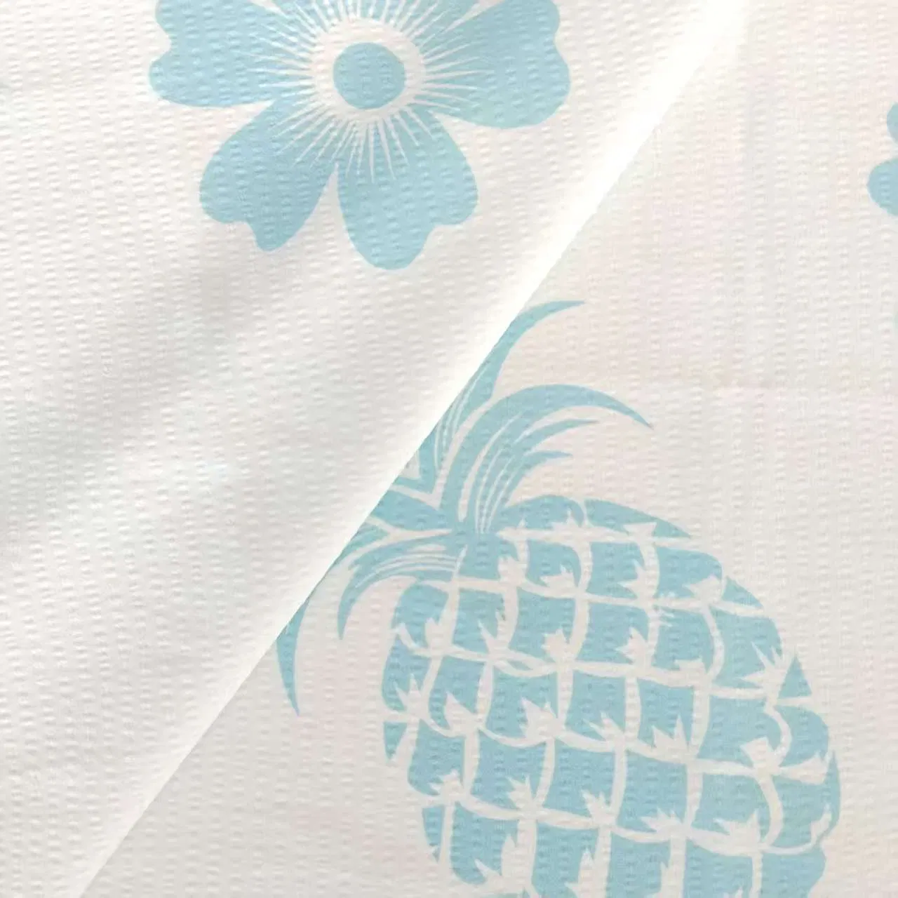 Stylish Pineapple Design Spandex Woven Fabric - 75D+50d+30d Spec for Resort Wear &amp; Beach Cover-UPS