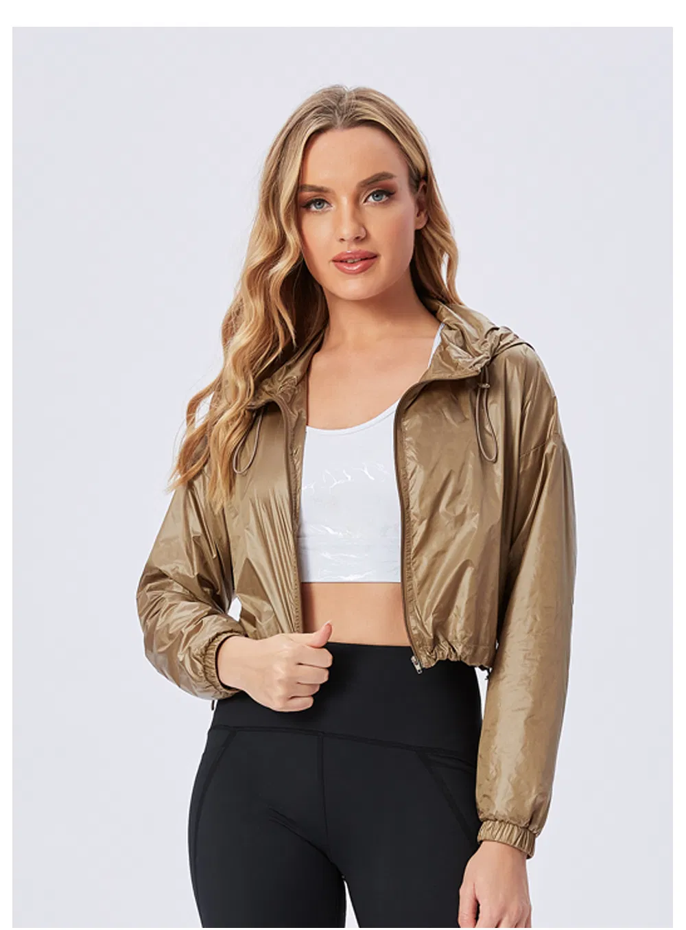 Wholesale Custom Street Wear High Quality Fitness Apparel Women Jacket