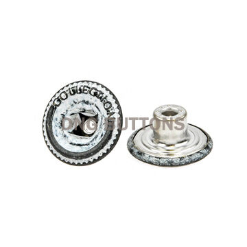 Premium Custom Brass Logo Denim Buttons for Stylish Apparel
