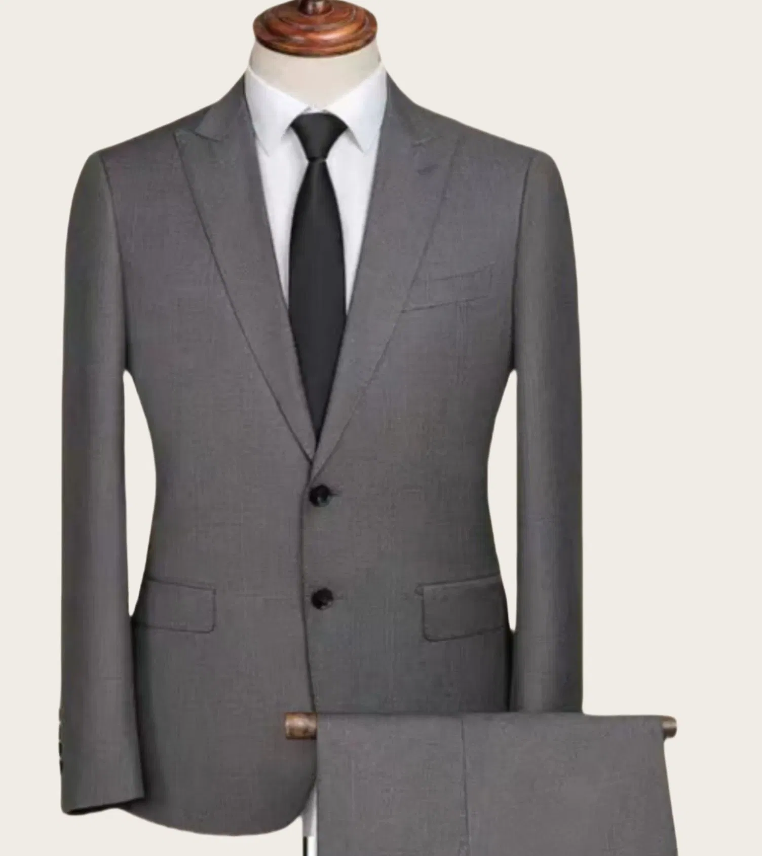 High-Twist Polyester Men's Formal Suits Wrinkle-Resistant Business Attire for Small Orders