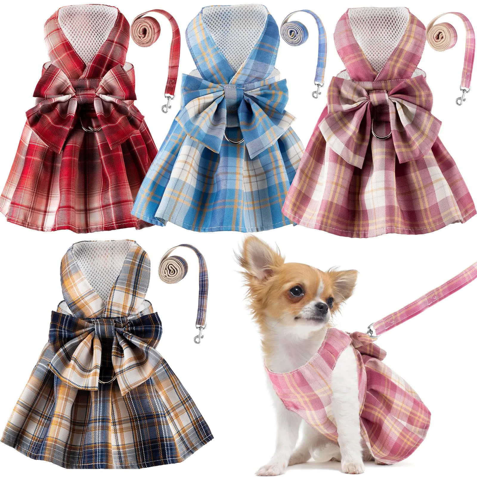 Cute Small Size Summer Clothing for Girl Dogs Pet Dog Cat Dress
