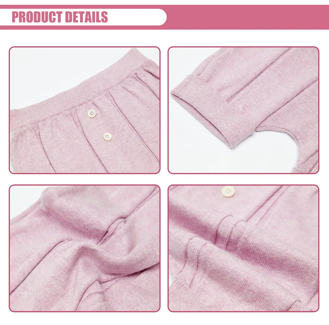 Kid Pure Cashmere Long Sleeve Sweater Children's Fashion Cute Knit Clothes Baby Girls Knitted Dresses in Stock