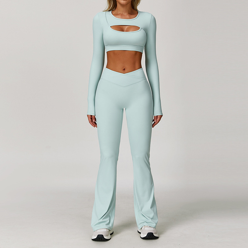 Super Quality Custom Logo Gym Fitness Set Shirt Sportswear Activewear for Women