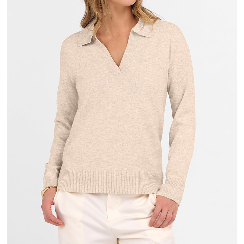 Women Sweater Comfortable V-Neck Knitwear for Professional Work and Casual Days