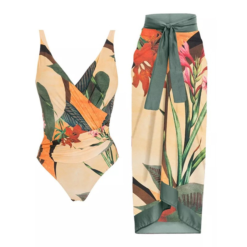 2023 Custom Made European Plus Size Beach Resort Wear for Older Women