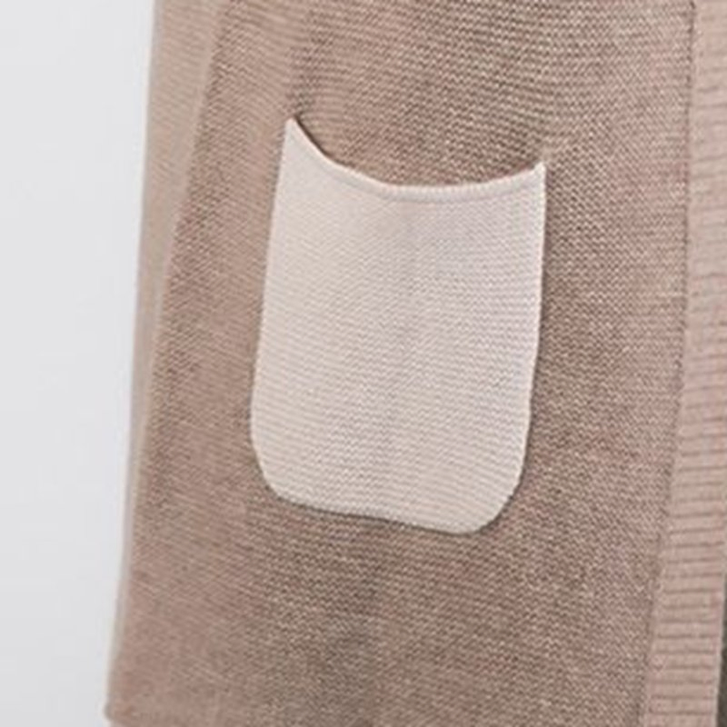 Classic Fashion Wool &amp; Cashmere Blends Women Long Open Front Cardigan Dress