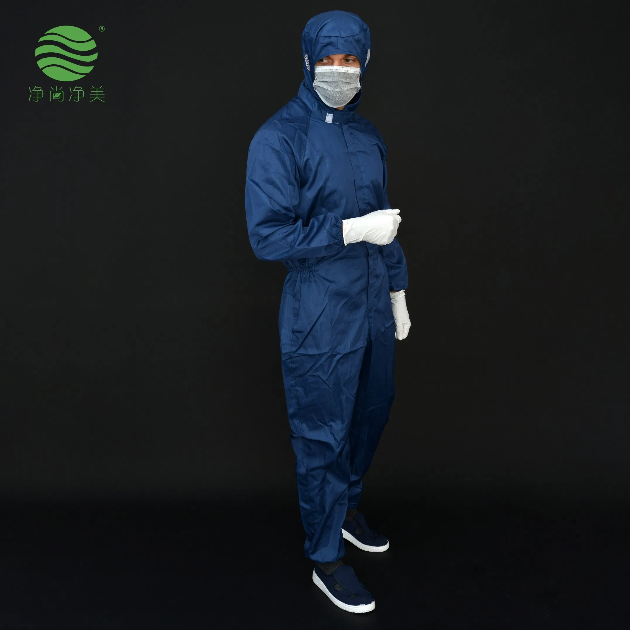 Free Size ESD Anti-Static Workwear Protective 0.5 Stripe Clothing Cleanroom Smock Factory