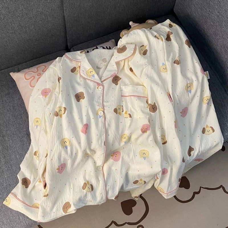 Sweet Printed Pajama Set 2