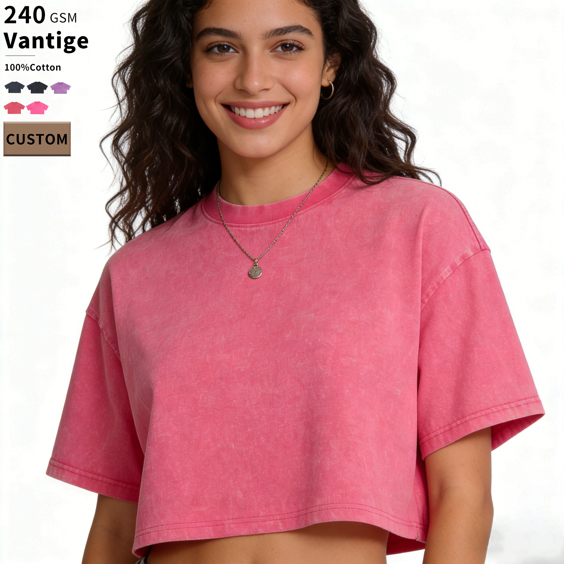 Wholesale Bulk Women's Casual Crop Tops Short T-shirts Custom Logo Ladies Fashion Wear Factory Direct Manufacture