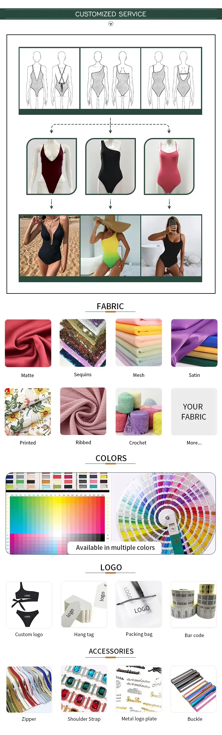 Custom Beach Resort Sexy 3 Pieces Girls Bikini Swimsuit Set for Women Low Wais Summer Dress Fashion Beach Wear Swimwear