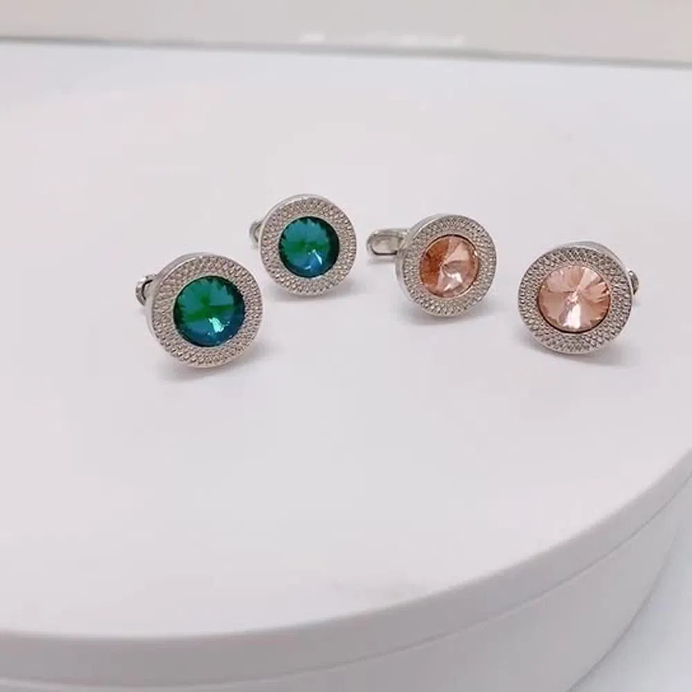High Quality Minimalist Cuff-Links Rustproof Copper Stainless Steel Business Casual Wedding Attire