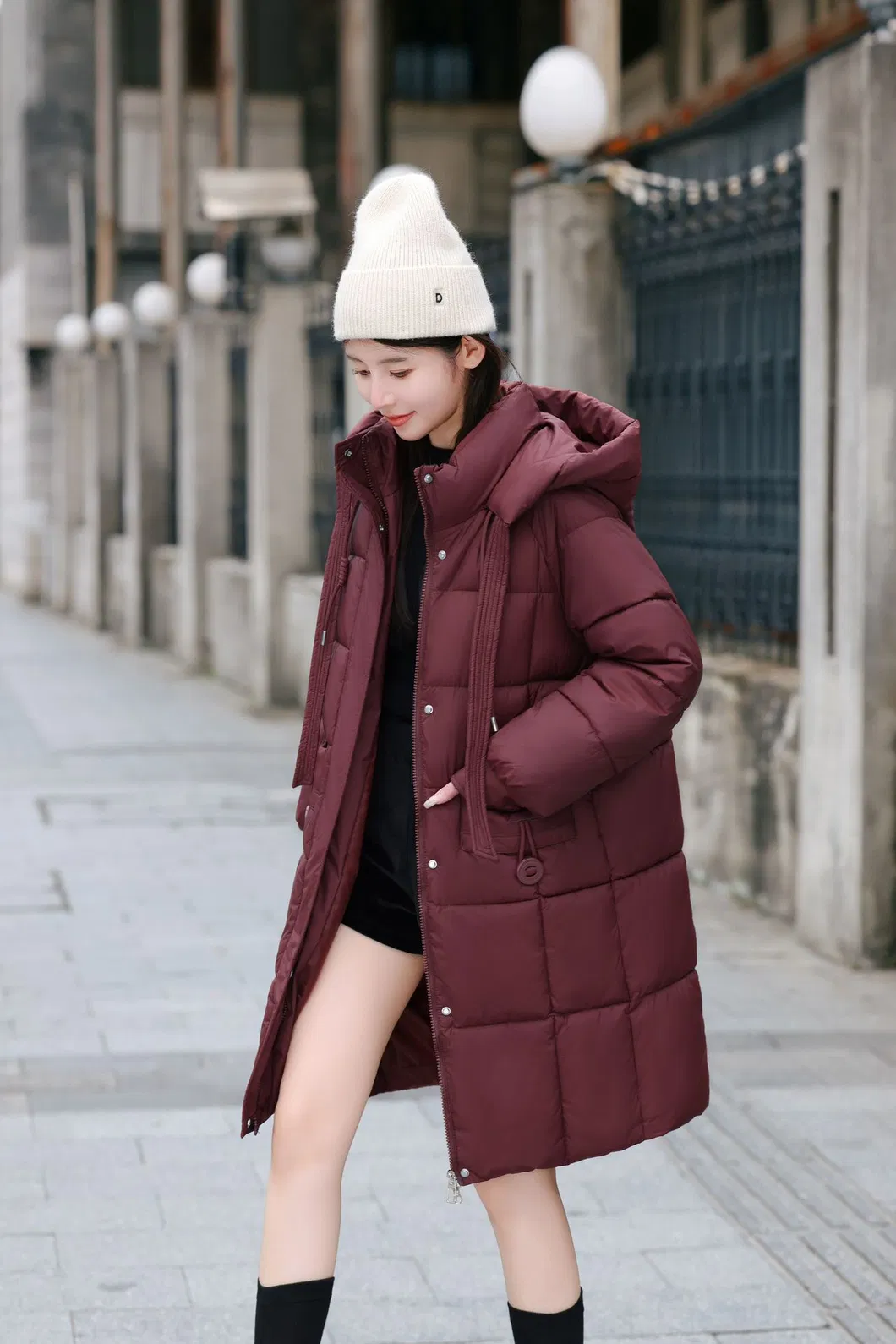 Warm Cotton Fashionable Women Winter Outerwear Jacket