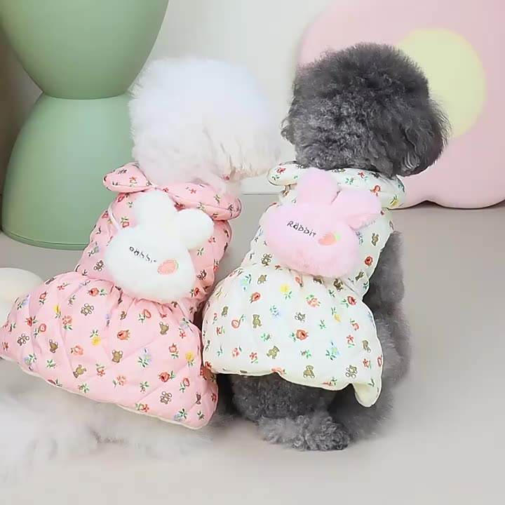 Wholesale Denim Fabric Lovely Dog Skirt Pet Cat Princess Dress Apparel