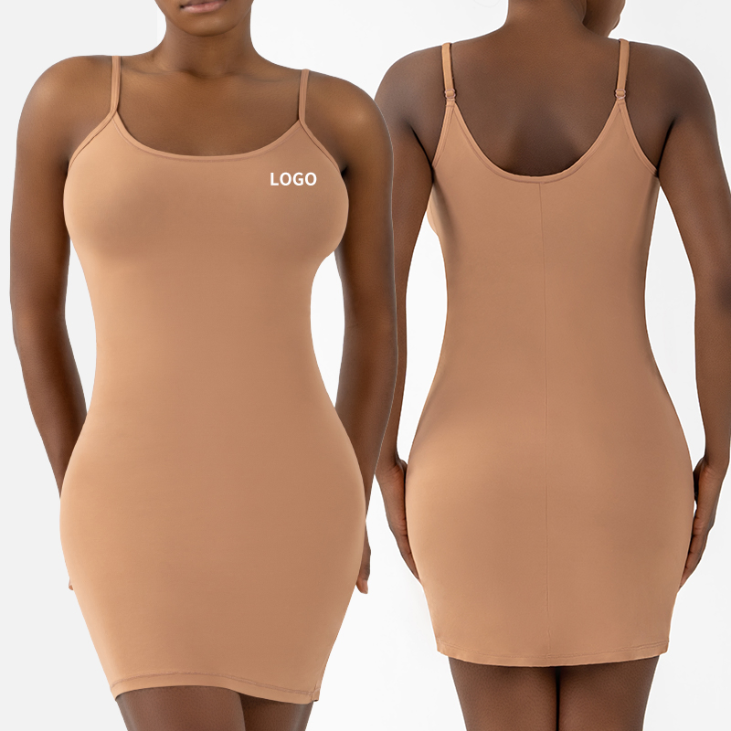 Lounge Slip Dress Modal Mini Slim Skirt Skin-Friendly Nude Feeling Fashion Home Leisure Half-Length
