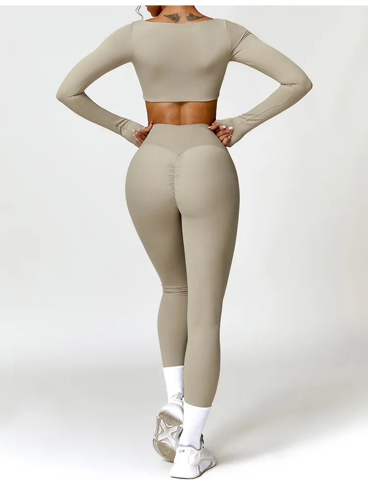 Custom Wholesale Sportswear Active Wear Women Yoga Set