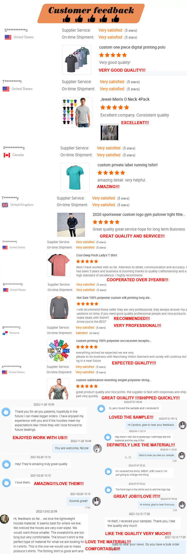 Buyer Feedback