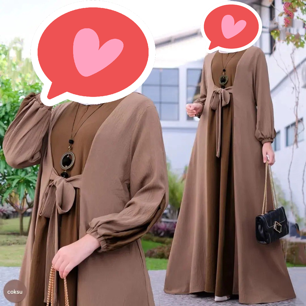 New Arrival Fashionable Middle East Muslim Dress Women'S Arab Color Mixing Muslim Abaya
