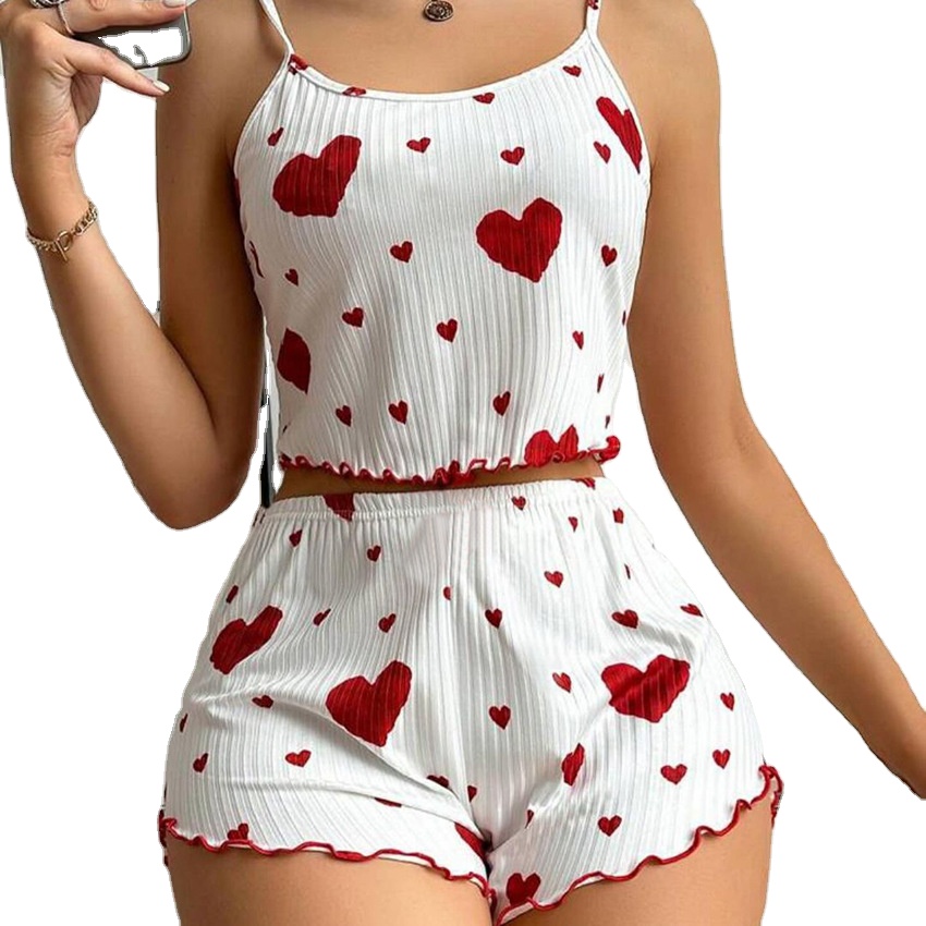 High Quality Summer Solid Print High Quality Pajama Pregnant Women's Pajamas and Home Clothes Sets