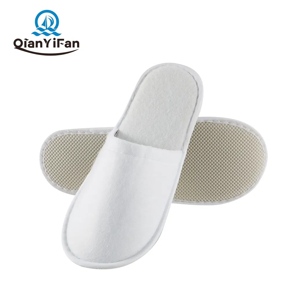 Hotel Environmentally Friendly EVA Sole Waffle Fabric Disposable Slippers Non-Slip Wear-Resistant Can Be Used for Hotel Travel Resort SPA.