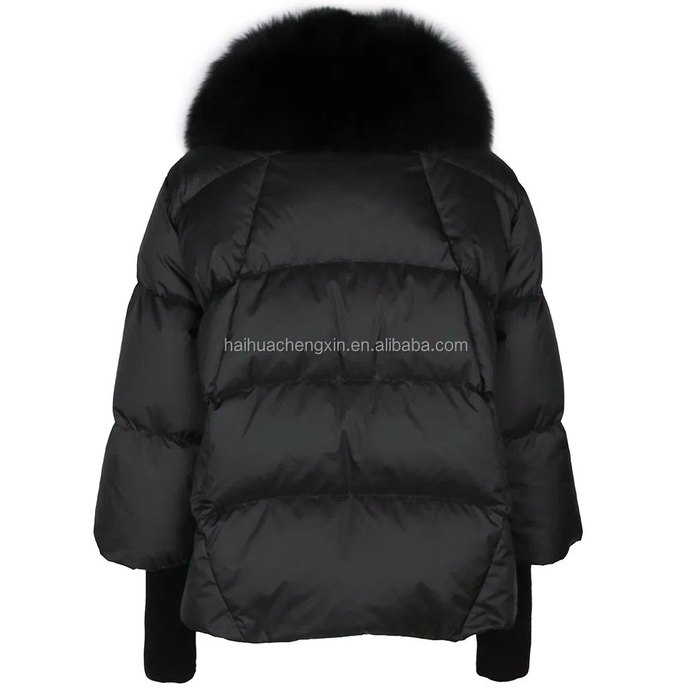 Modern Black Fur Coat