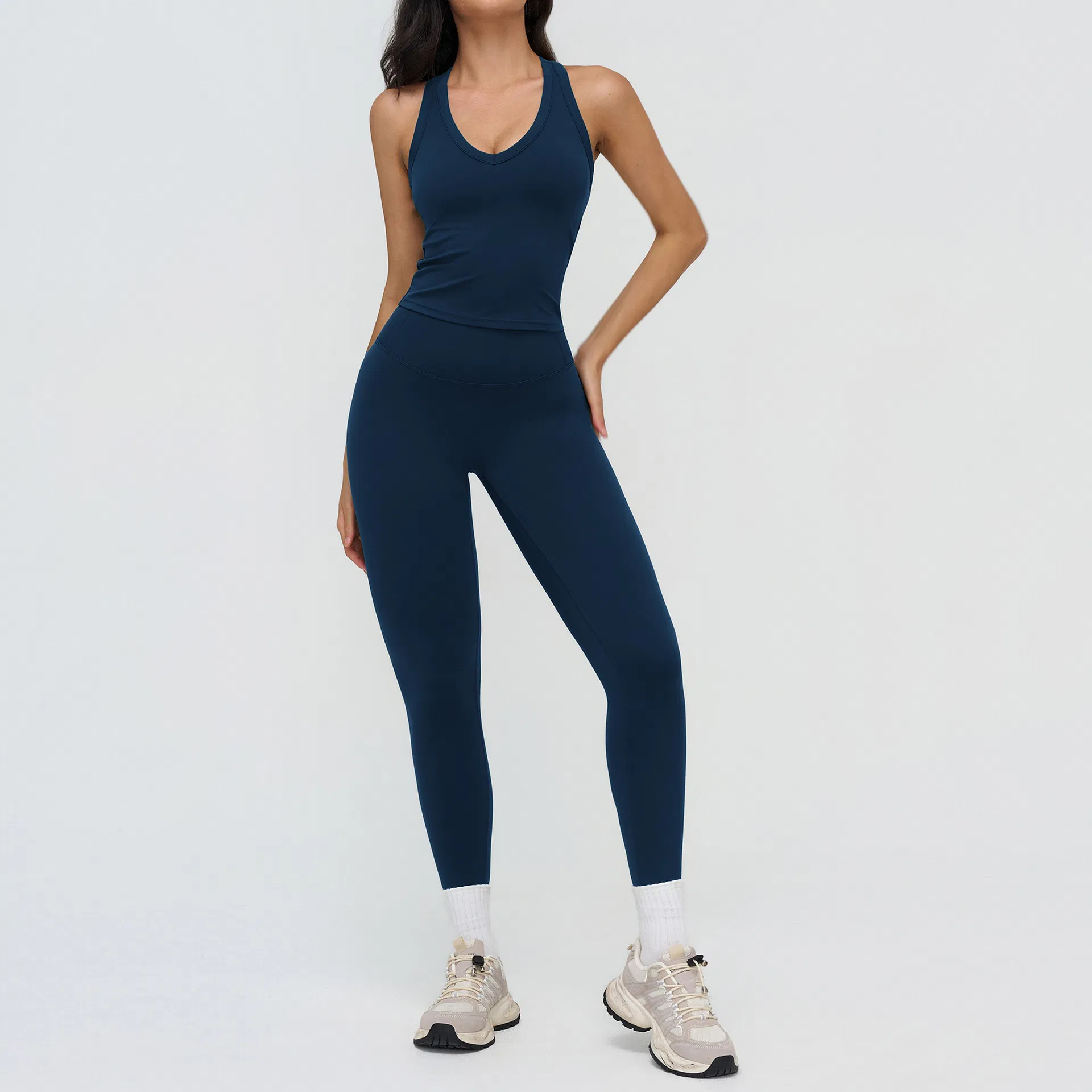 Outdoor Running Exercise Yoga Set Women Sportswear Activewear