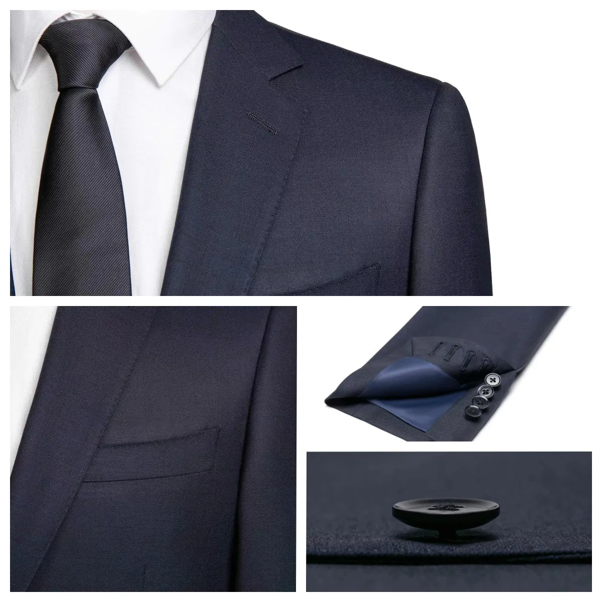 Men's Business Formal Office Work Attire Blazer&Trousers Two-Piece